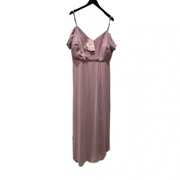 Birdy Grey DEVIN CONVERTIBLE DRESS CHIFFON DARK MAUVE NEW NWT BRIDESMAID XXL - Picture 3 of 7